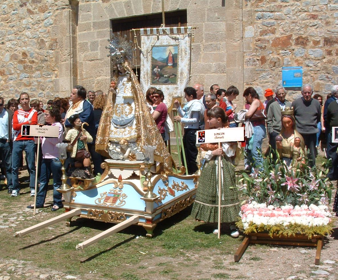Representación de los pueblos turolenses de Tronchon y Loscos.